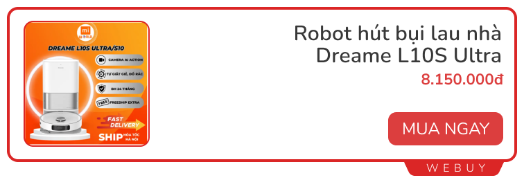 Tết này sắm thêm robot hay máy hút bụi cầm tay để dọn nhà đỡ mệt?- Ảnh 10.