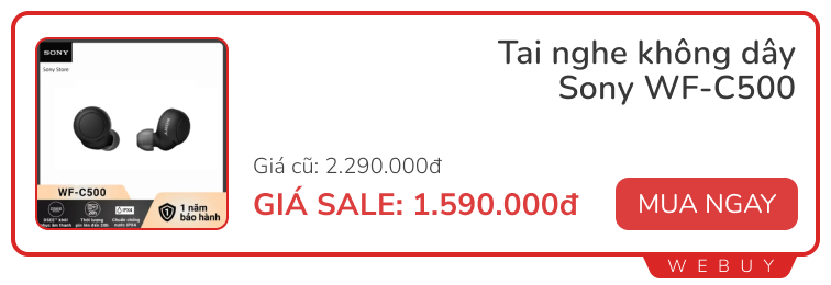 Sale cuối tháng vẫn còn: Lọc không khí Xiaomi giảm 48%, tai nghe Sony giảm 31%, máy pha cà phê chỉ 289.000đ- Ảnh 4.