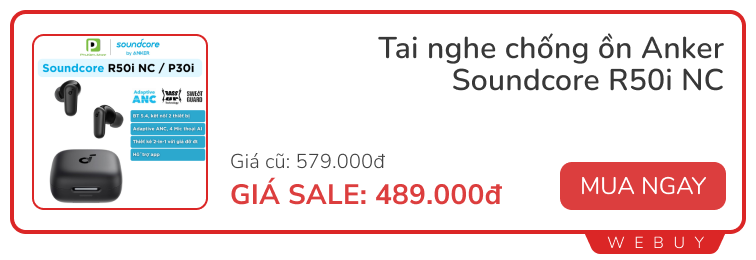 Tai nghe chống ồn Anker 489.000đ, dán màn hình cong 159.000đ, sạc nhanh 67W 390.000đ và loạt deal "xịn" dịp cuối tháng- Ảnh 1.